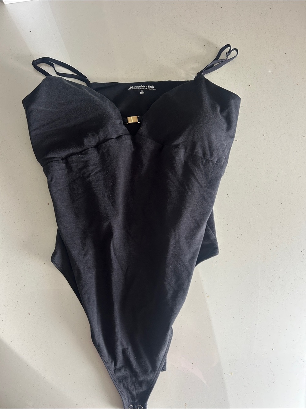 Abercrombie & Fitch Black Girls' One-Piece with Gold Accent